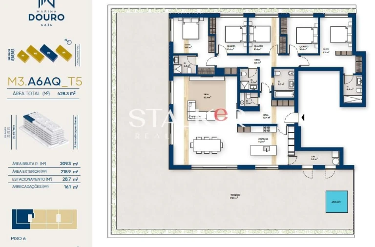 Apartamento T5 para Venda em Canidelo Foto 35