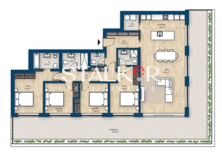 Apartamento T4 para Venda em Canidelo Foto 35