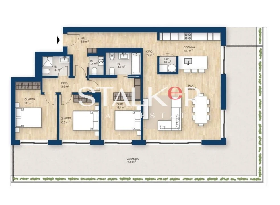 Apartamento T3 para Venda em Canidelo Foto 35