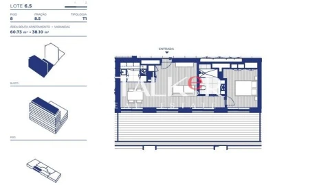 Apartamento T1 para Venda em Campanhã