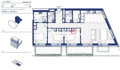 Apartamento T3 para Venda em Campanhã