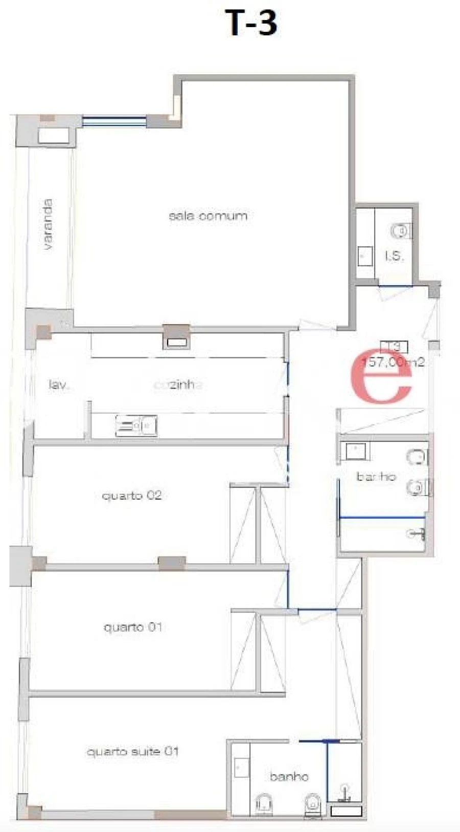 Apartamento T3 para Venda em Cedofeita, Santo Ildefonso, Sé, Miragaia, São Nicolau e Vitória Foto 39