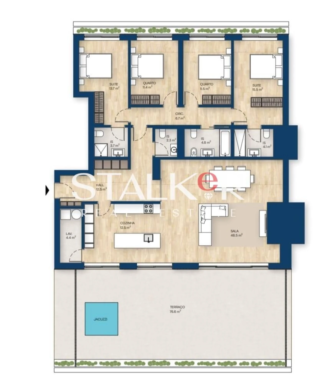 Apartamento T4 para Venda em Canidelo Foto 35