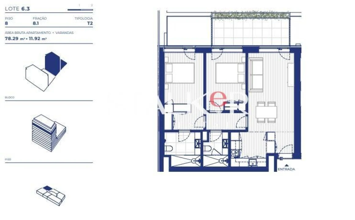 Apartamento T2 para Venda em Campanhã Foto 28