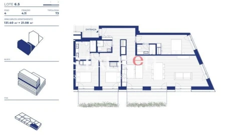 Apartamento T3 para Venda em Campanhã