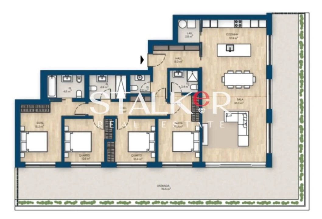 Apartamento T4 para Venda em Canidelo Foto 35