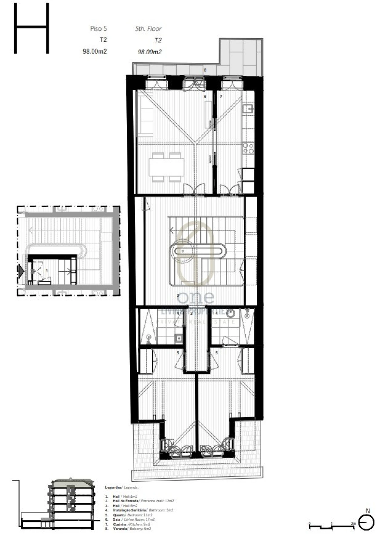 Apartamento T2 para Venda em Cedofeita, Santo Ildefonso, Sé, Miragaia, São Nicolau e Vitória Foto 9