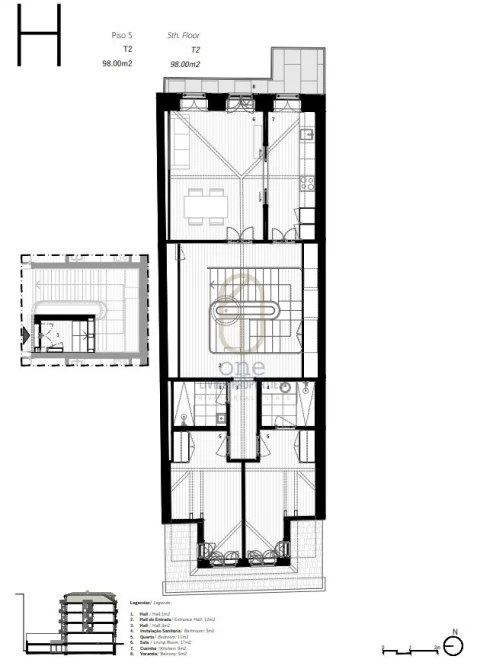 Apartamento T2 para Venda em Cedofeita, Santo Ildefonso, Sé, Miragaia, São Nicolau e Vitória