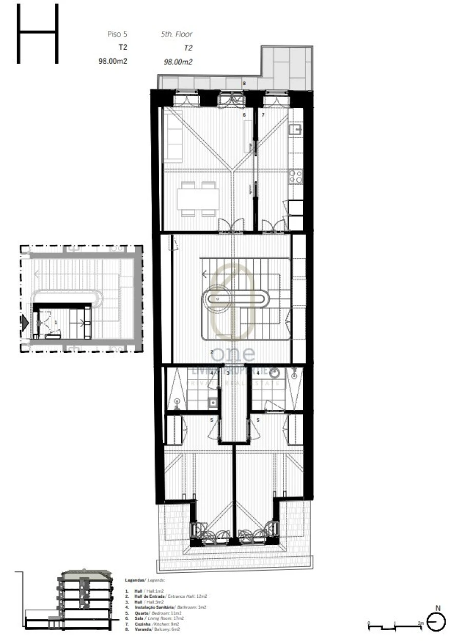 Apartamento T2 para Venda em Cedofeita, Santo Ildefonso, Sé, Miragaia, São Nicolau e Vitória Foto 9