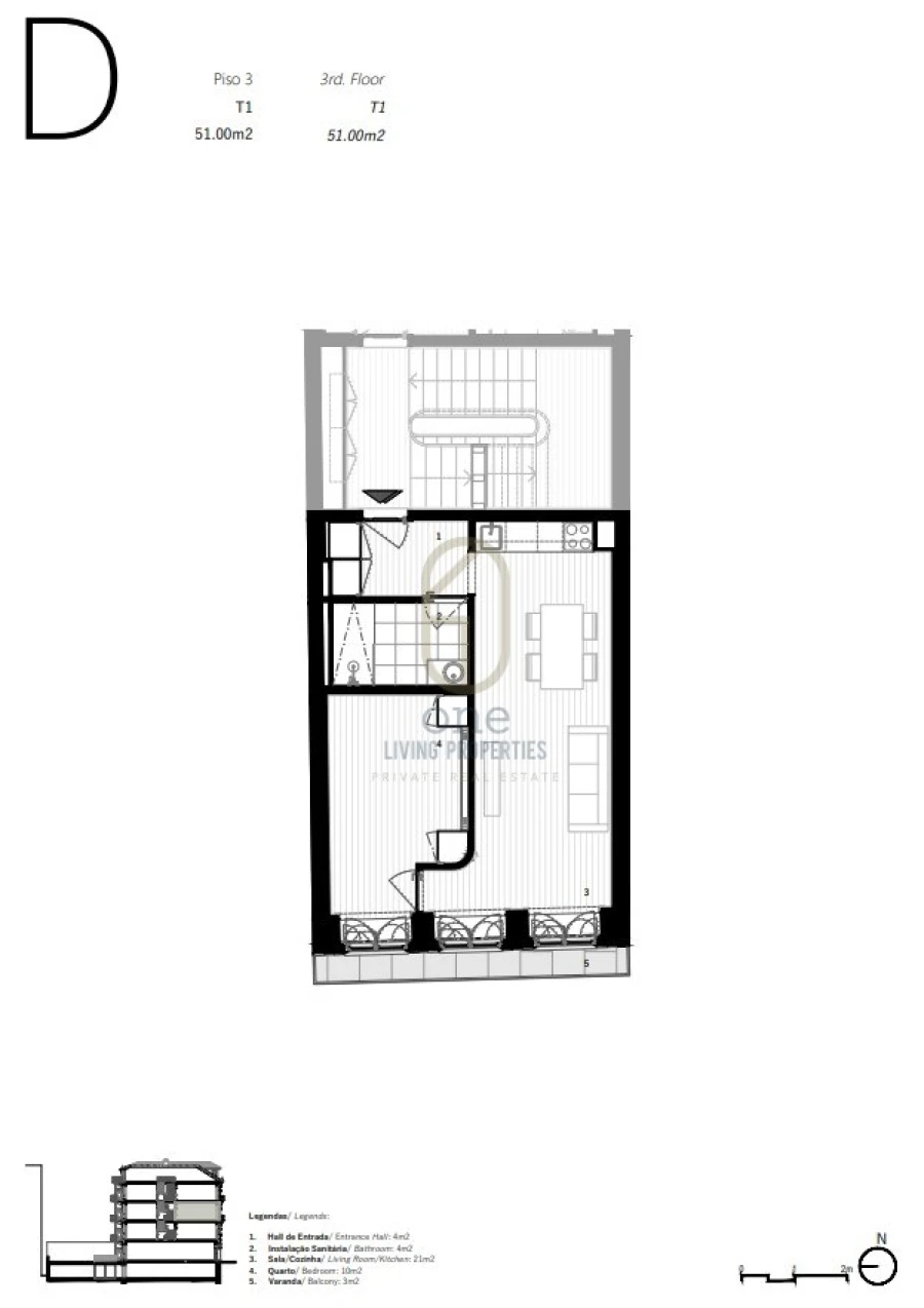 Apartamento T1 para Venda em Cedofeita, Santo Ildefonso, Sé, Miragaia, São Nicolau e Vitória Foto 9