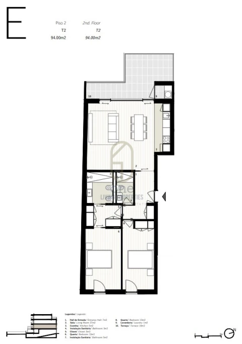 Apartamento T2 para Venda em Cedofeita, Santo Ildefonso, Sé, Miragaia, São Nicolau e Vitória