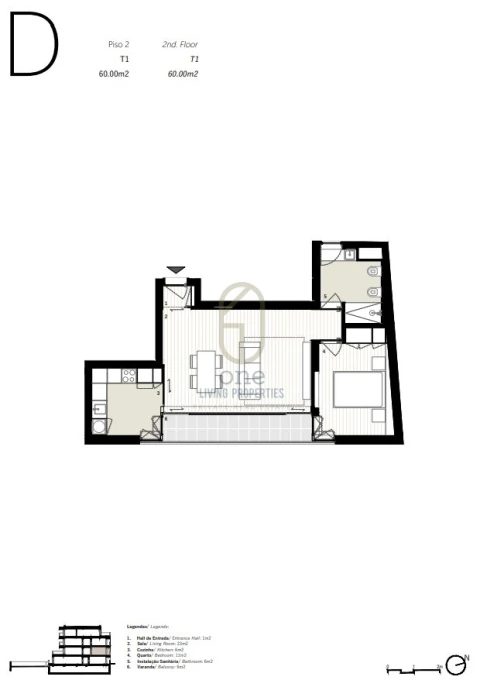 Apartamento T1 para Venda em Cedofeita, Santo Ildefonso, Sé, Miragaia, São Nicolau e Vitória