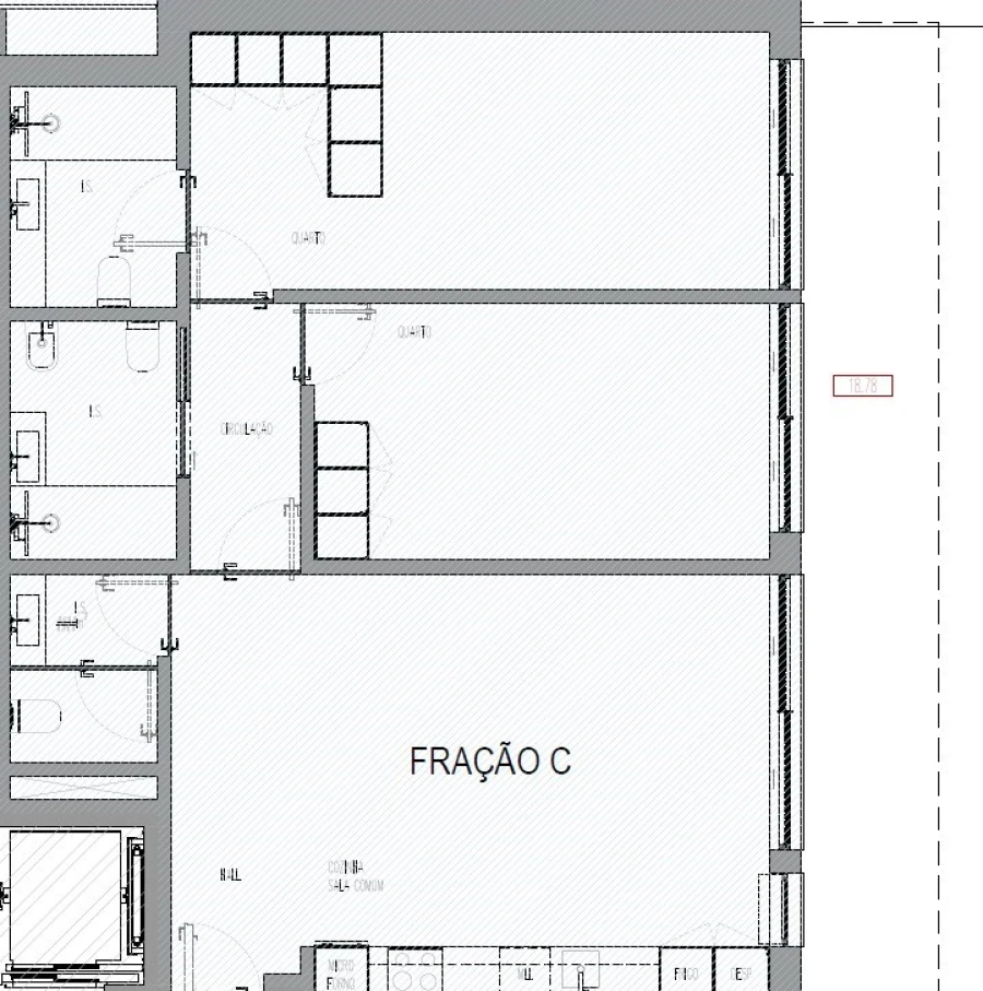 Apartamento T2 para Venda em Madalena Foto 21
