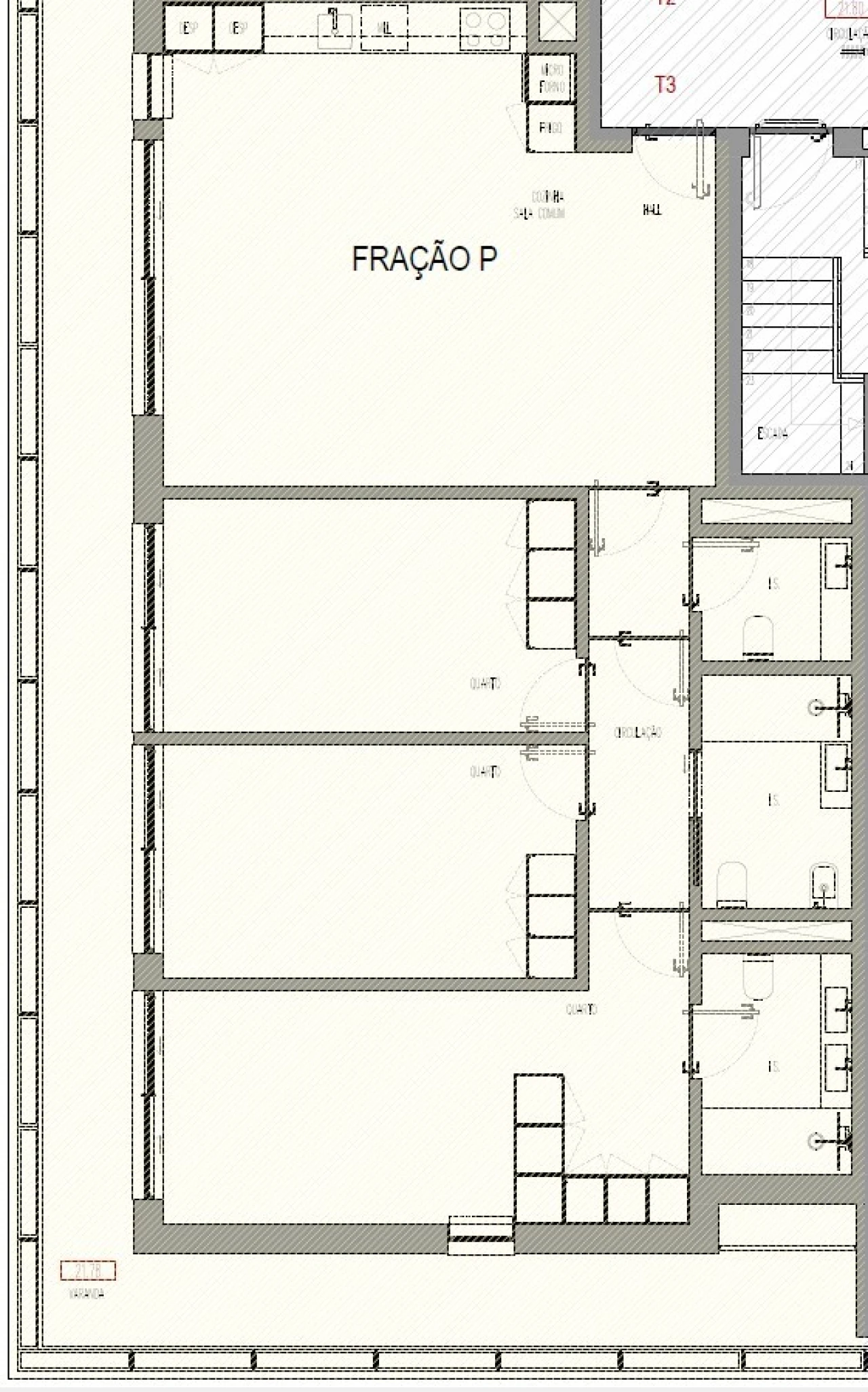 Apartamento T3 para Venda em Madalena Foto 21