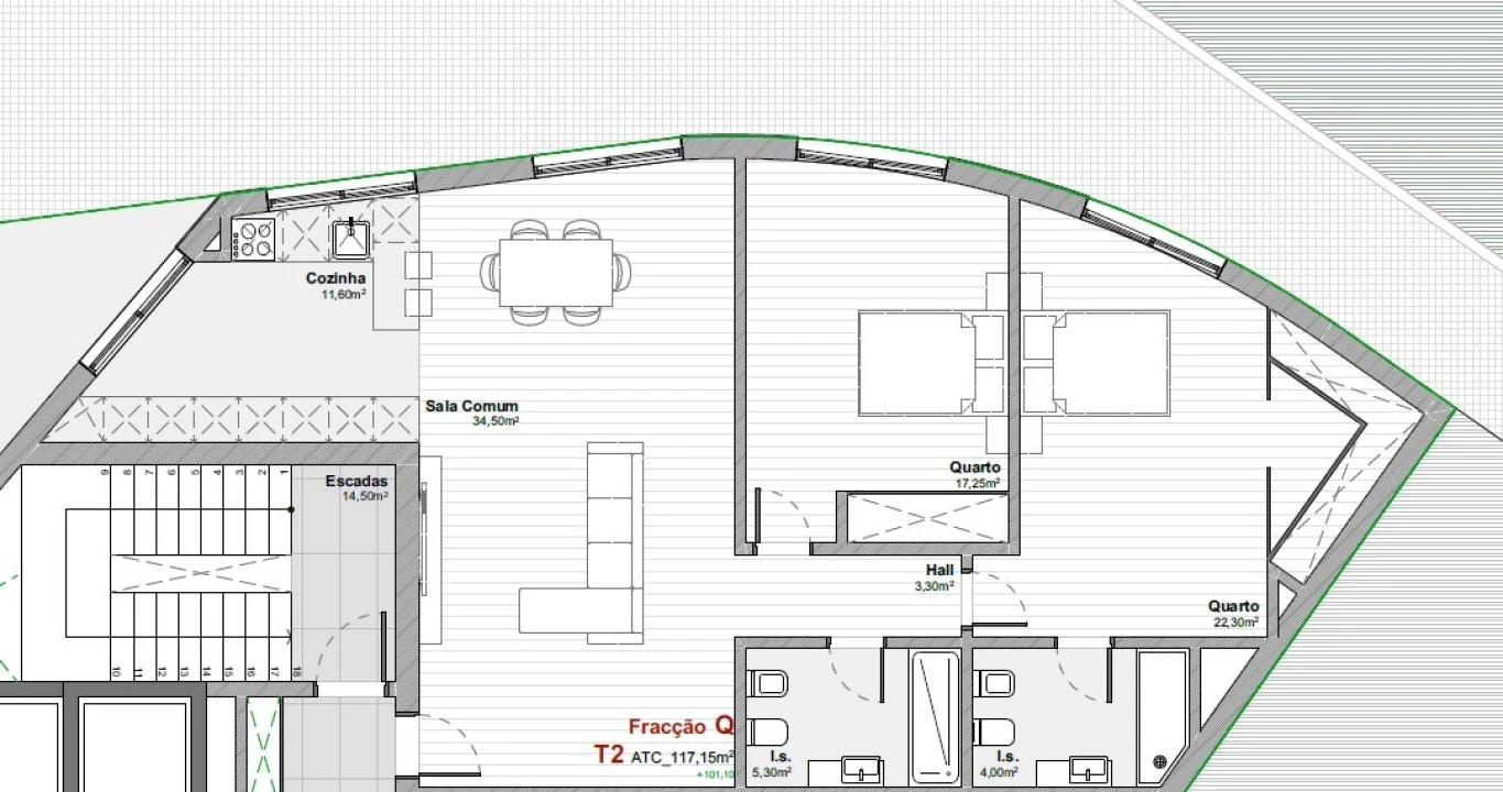 Apartamento T2 para Venda em Mafamude e Vilar do Paraíso Foto 12
