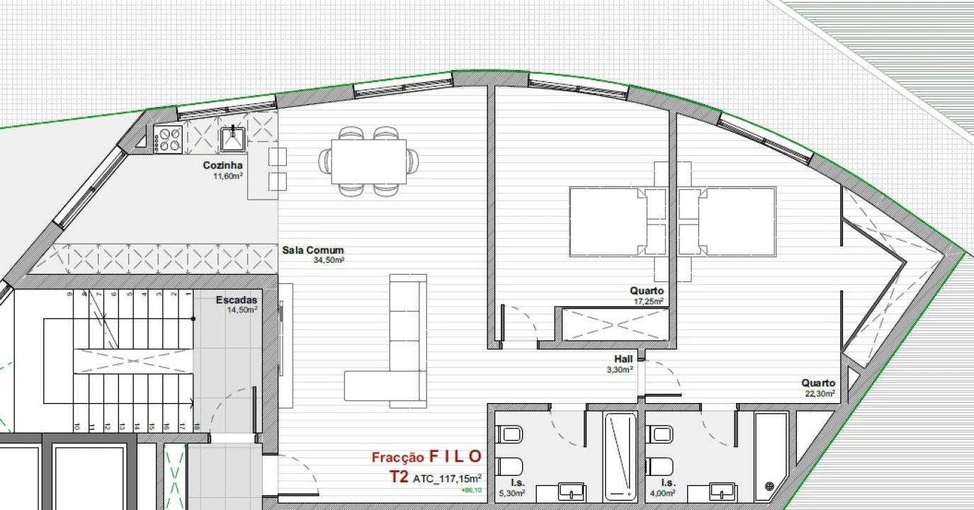 Apartamento T2 para Venda em Mafamude e Vilar do Paraíso Foto 12