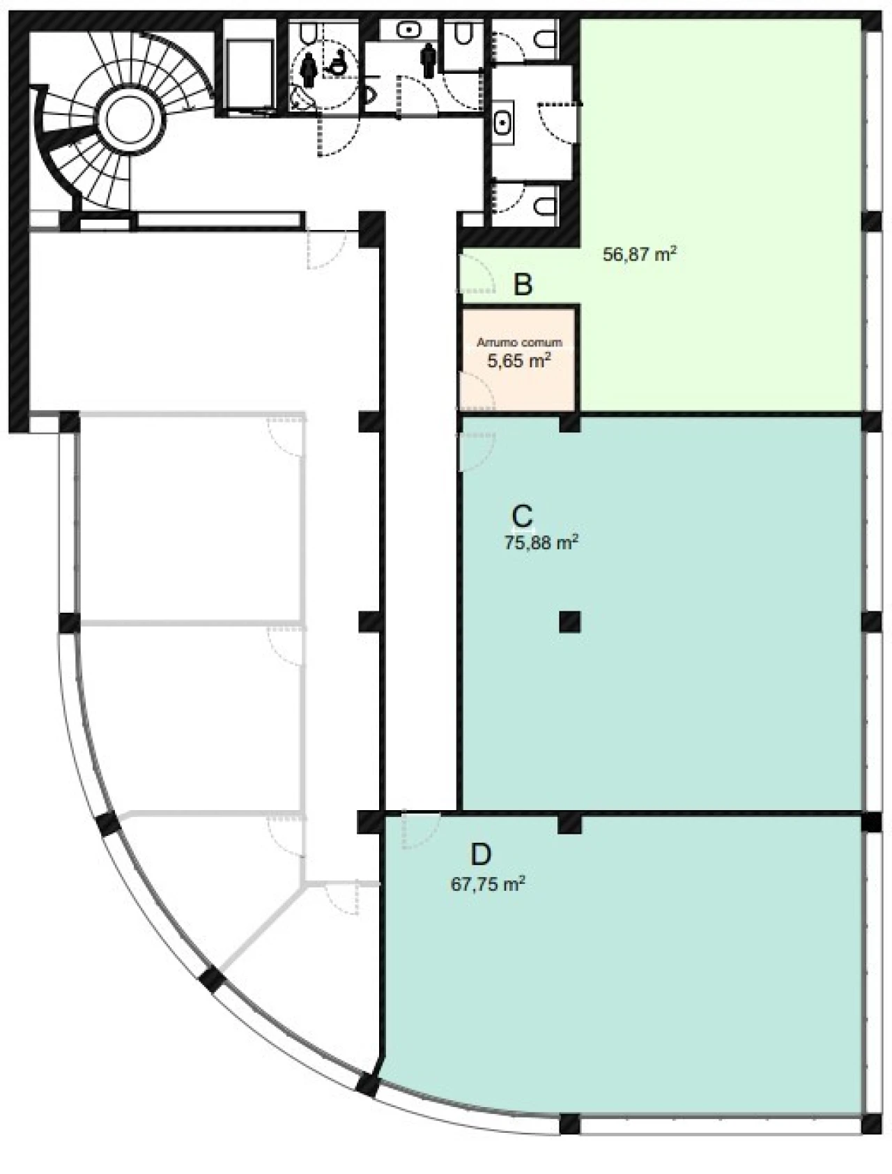 Escritório para Arrendamento em Ramalde Planta 2