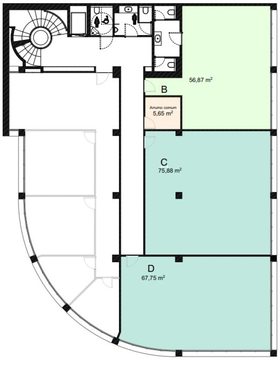 Escritório para Arrendamento em Ramalde Planta 2