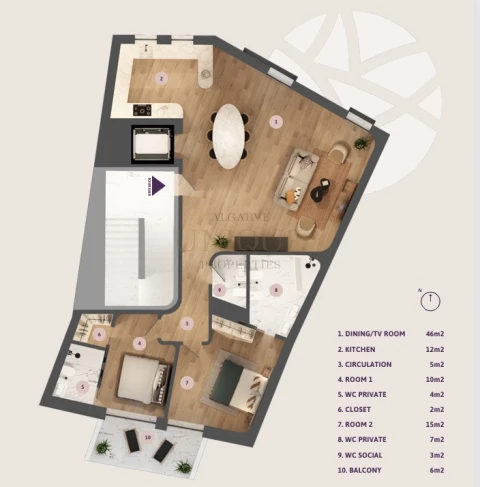 Apartamento T2 para Venda em Lagos (São Sebastião e Santa Maria)