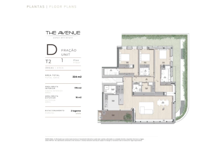 Apartamento T3 para Venda em Paranhos Planta 1