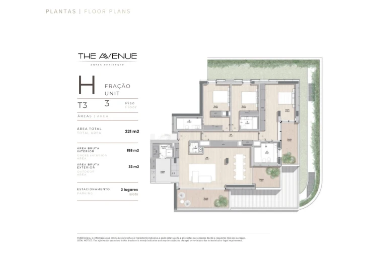 Apartamento T3 para Venda em Paranhos Planta 1