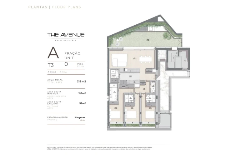 Apartamento T3 para Venda em Paranhos Planta 1