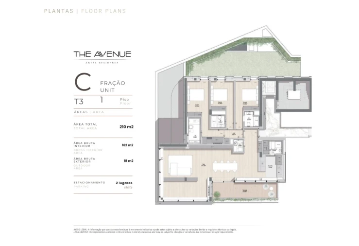 Apartamento T3 para Venda em Paranhos Planta 1