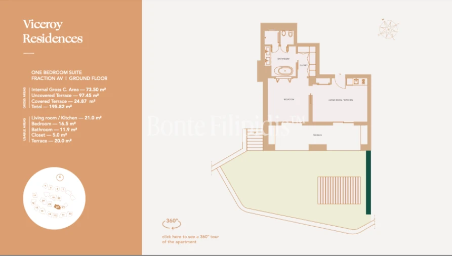 Apartamento T1 para Venda em Loule (São Clemente) Planta 1