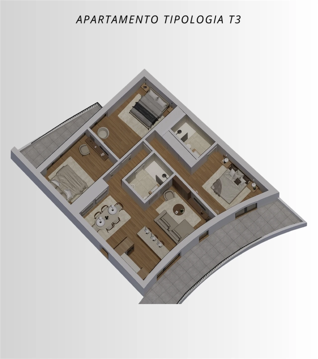 Apartamento T3 para Venda em Viseu Foto 14