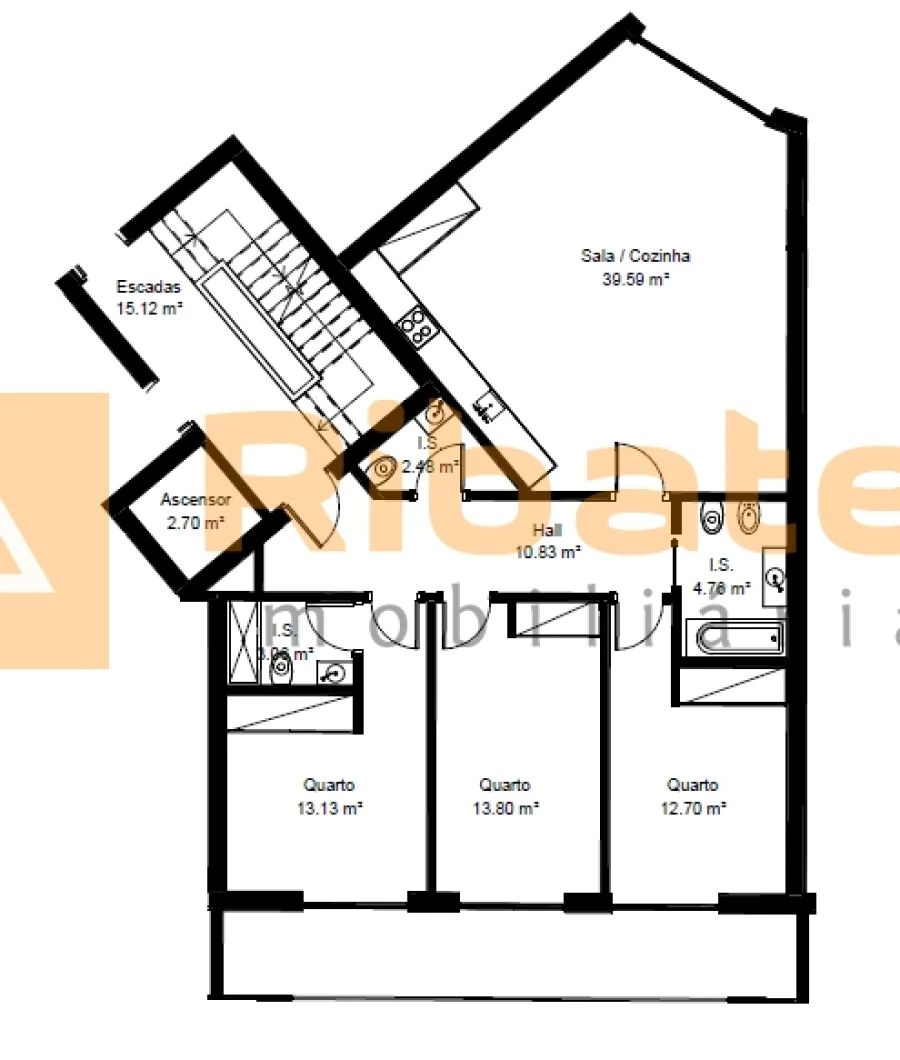 Apartamento T3 para Venda em Almeirim Foto 11