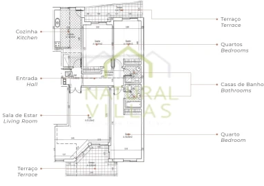 Apartamento T3 para Venda em Quelfes