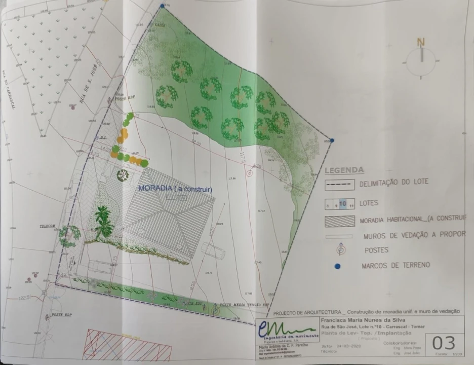 Terreno para Venda em São João Baptista e Santa Maria dos Olivais Planta 7