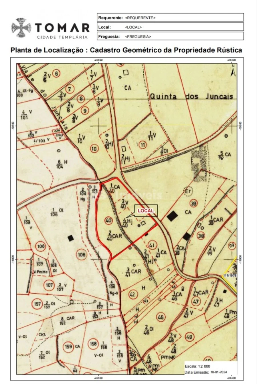Terreno Agricola ou Rústico para Venda em São João Baptista e Santa Maria dos Olivais Foto 1
