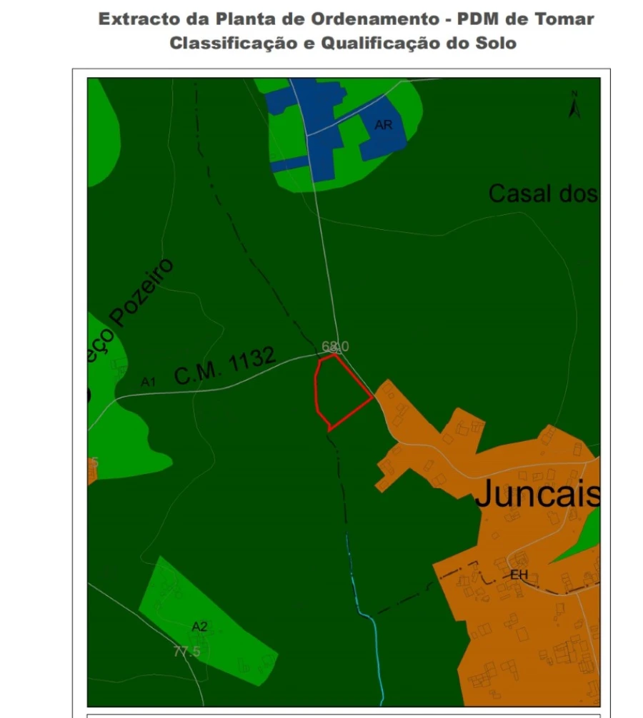 Terreno Agricola ou Rústico para Venda em São João Baptista e Santa Maria dos Olivais Planta 3