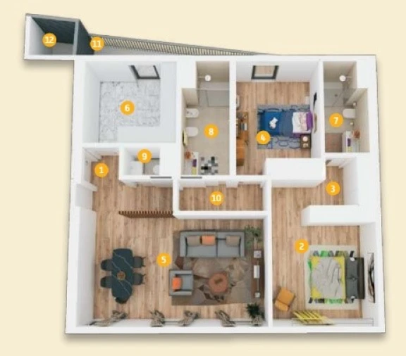 Apartamento T2 para Venda em Areeiro Planta 1