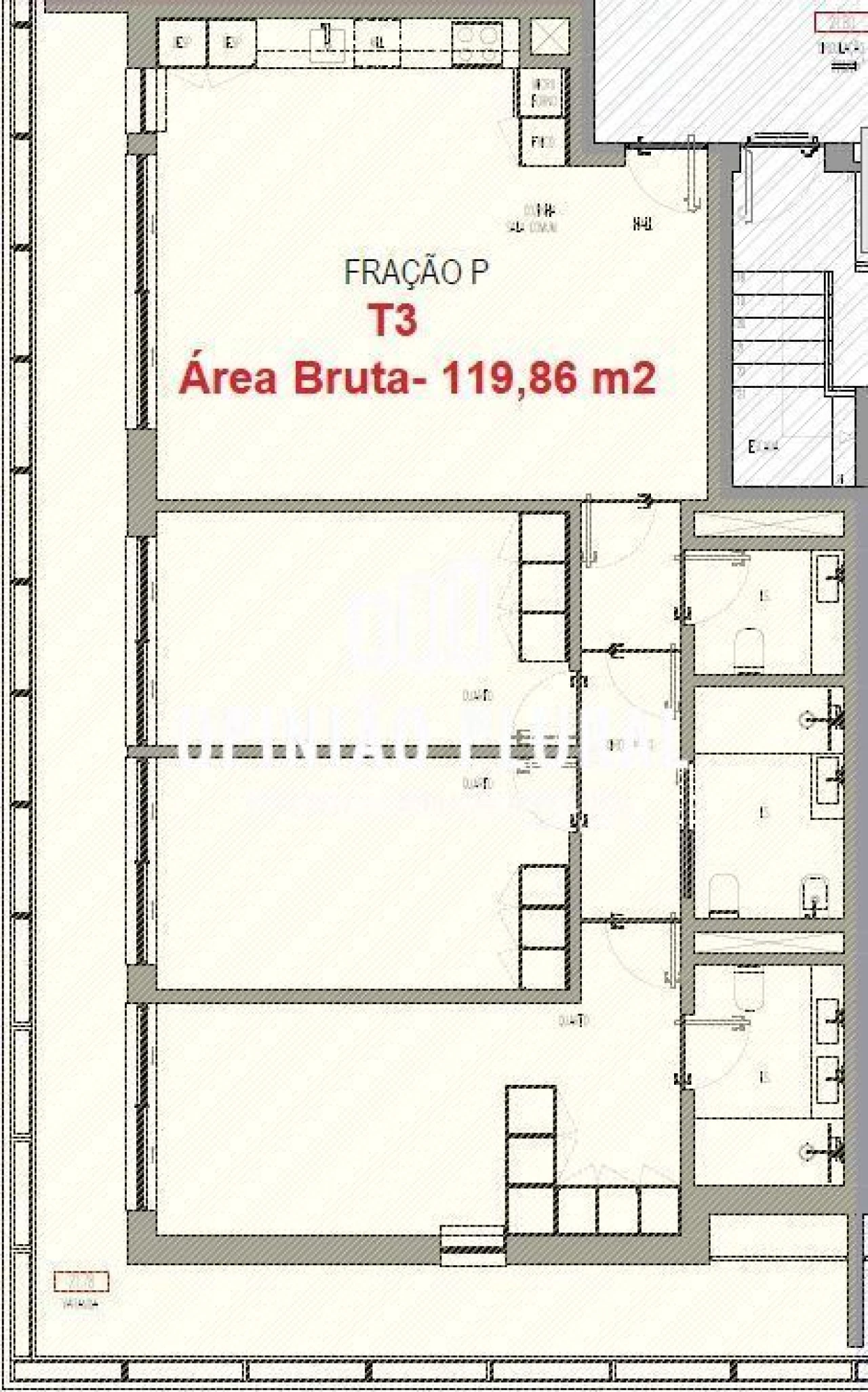 Apartamento T3 para Venda em Madalena Foto 15