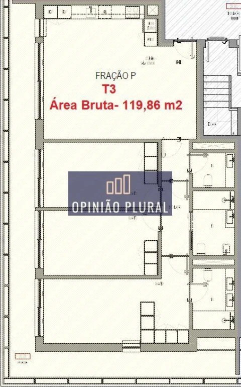 Apartamento T3 para Venda em Madalena