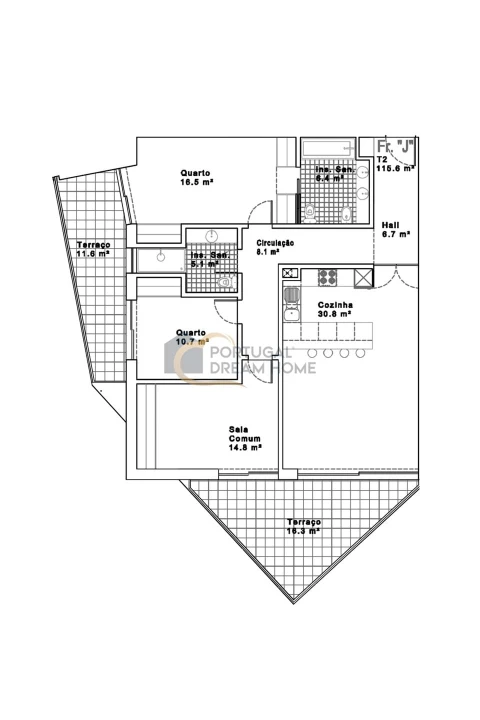 Apartamento T3 para Venda em Albufeira e Olhos de Água