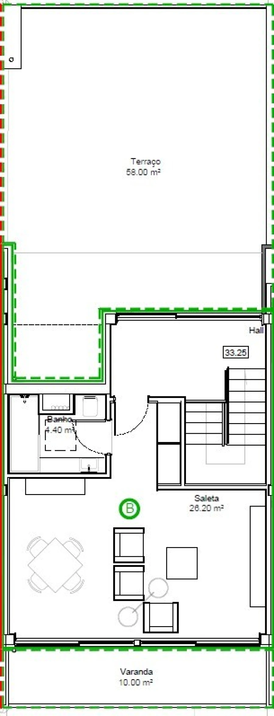 Quinta T3 para Venda em Canidelo Planta 4
