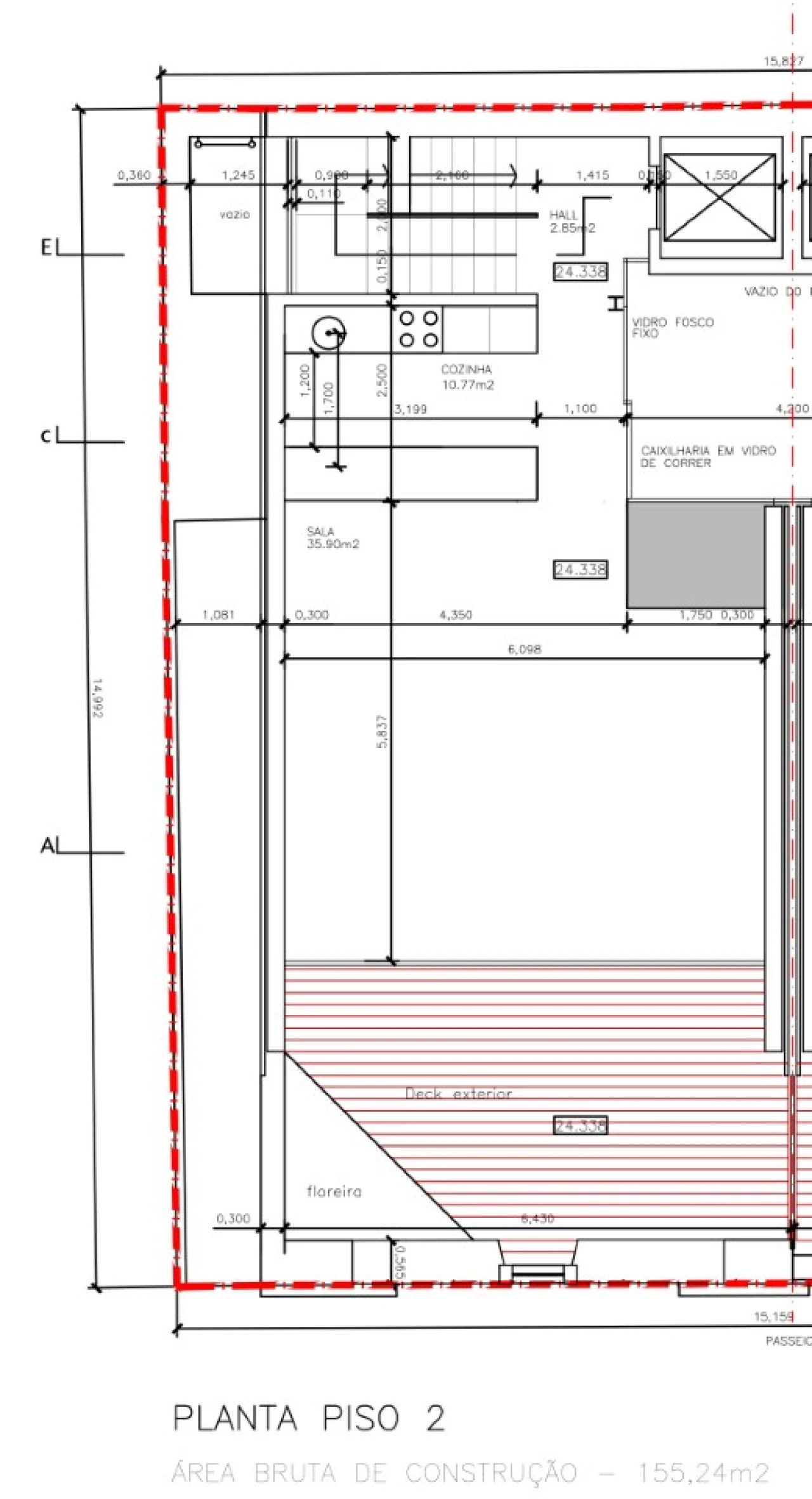 Moradia T3 para Arrendamento em Cascais e Estoril Planta 3