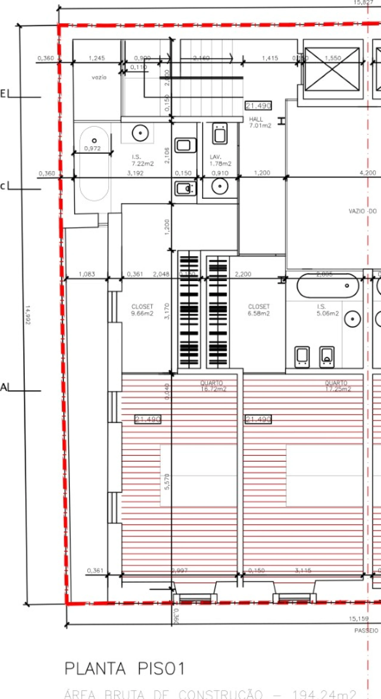 Moradia T3 para Arrendamento em Cascais e Estoril Planta 2