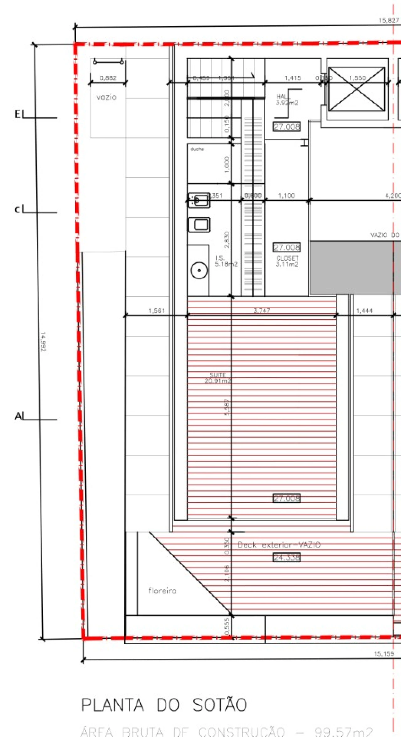 Moradia T3 para Arrendamento em Cascais e Estoril Planta 4