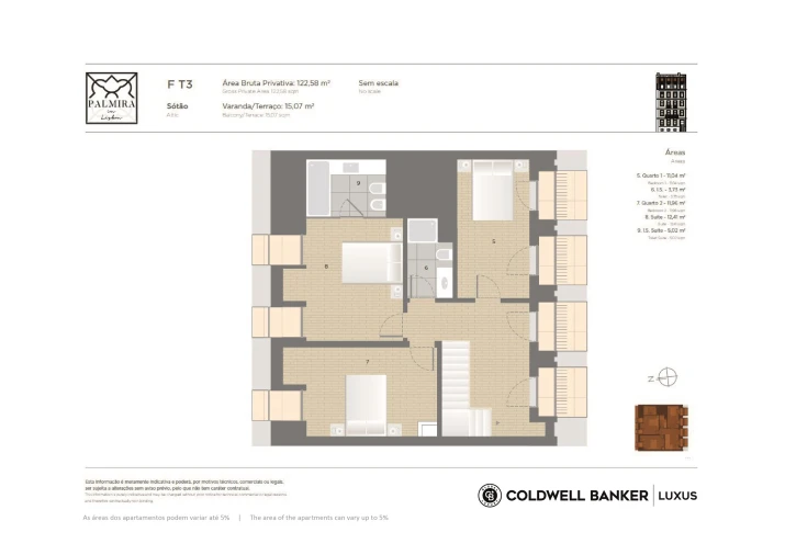 Apartamento T3 para Venda em Arroios Planta 2