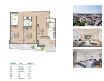 Apartamento T2 para Venda em Paranhos