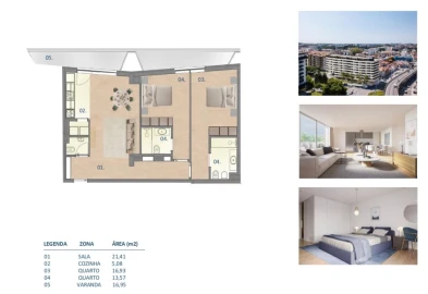 Apartamento T2 para Venda em Paranhos