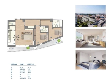 Apartamento T2 para Venda em Paranhos