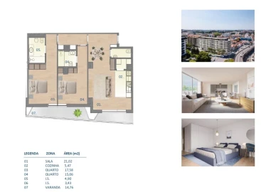 Apartamento T2 para Venda em Paranhos