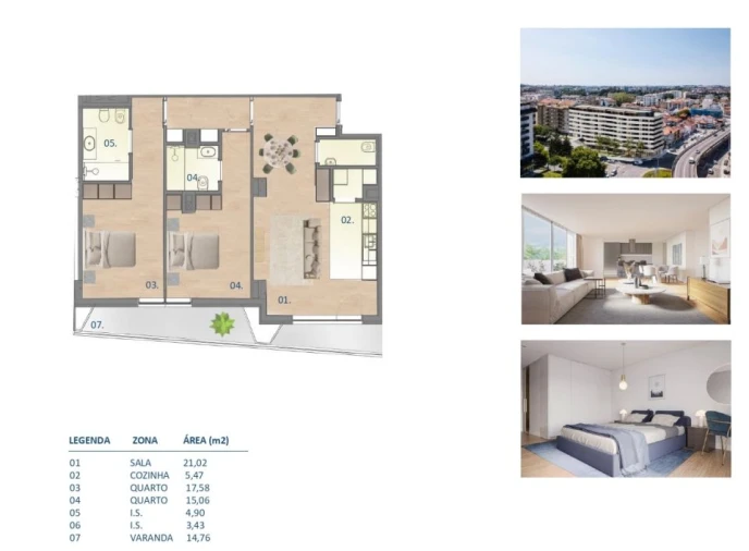 Apartamento T2 para Venda em Paranhos Foto 10
