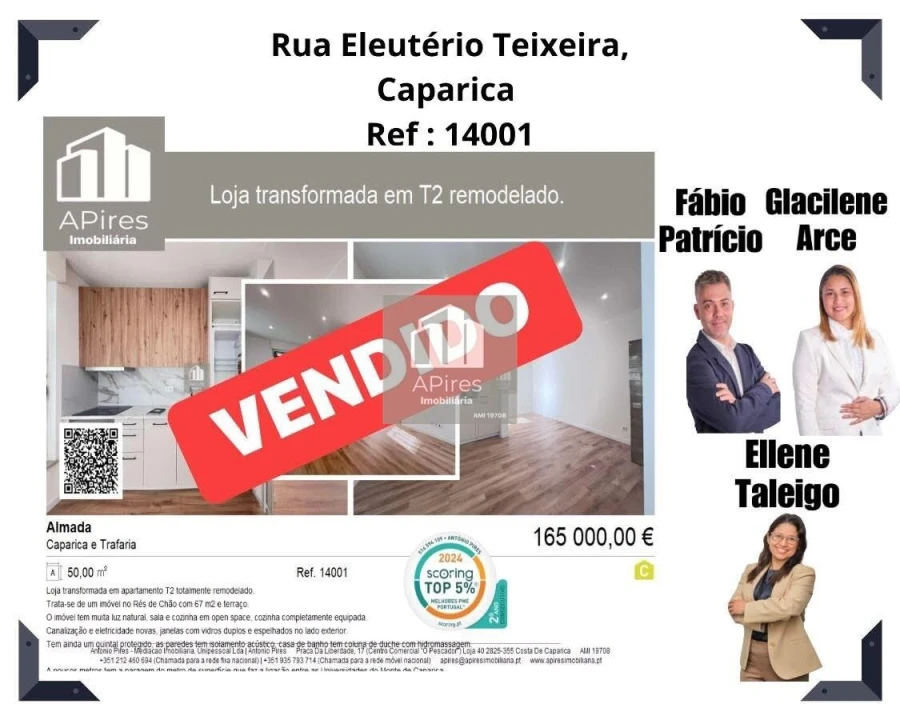 Apartamento T2 para Venda em Caparica e Trafaria Foto 1