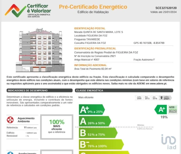 Apartamento T2 para Venda em Tavarede Foto 5